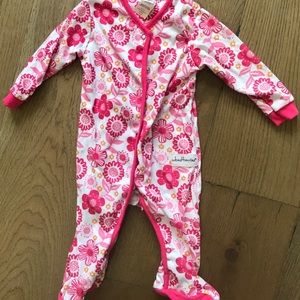 Bright, cute footie PJs 🌸